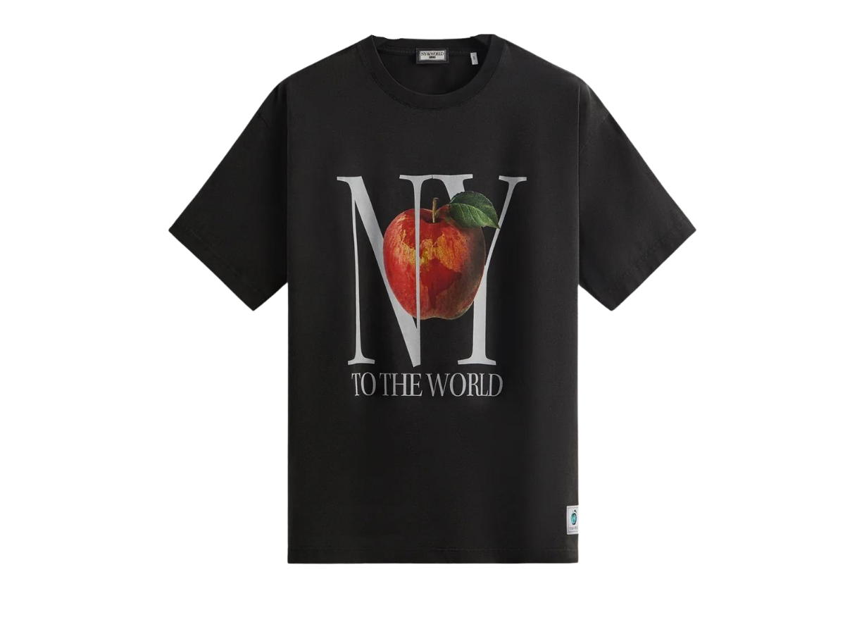 Kith Kith New York To The World Vintage Tee Black