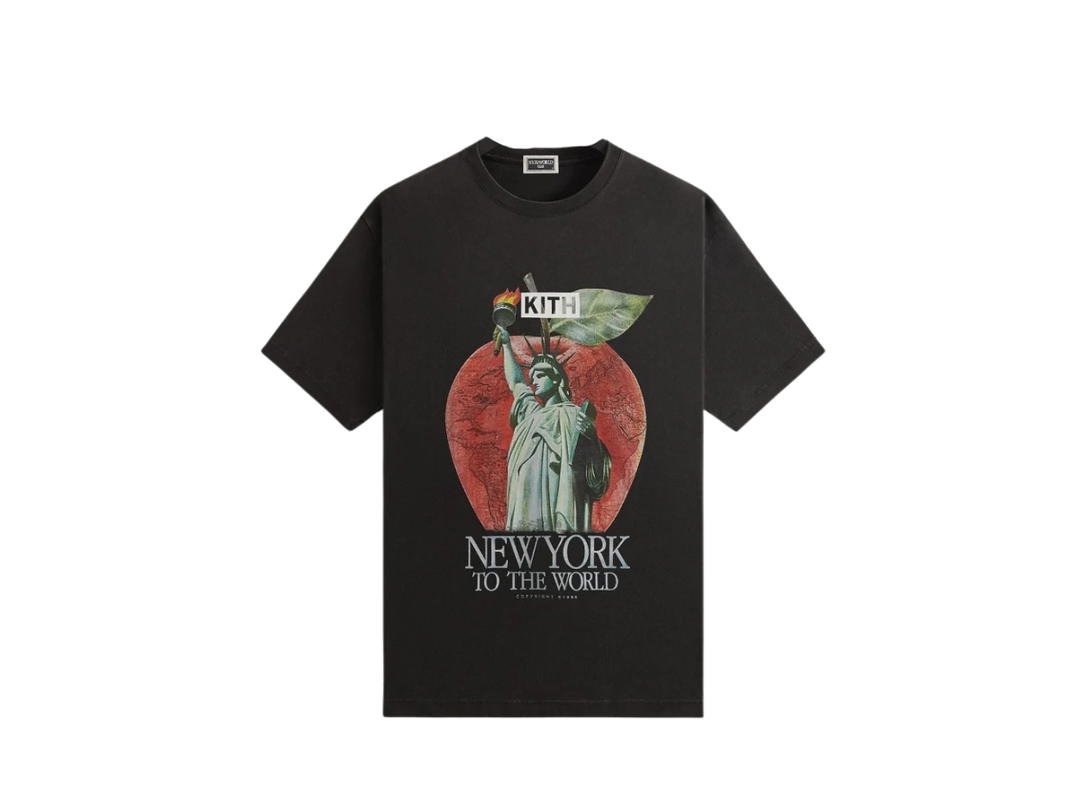 Kith Kith NY to the World Liberty Apple T-Shirt Black