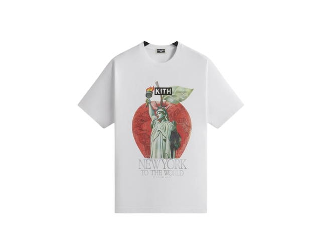 Kith Kith NY to the World Liberty Apple T-Shirt White - view 1