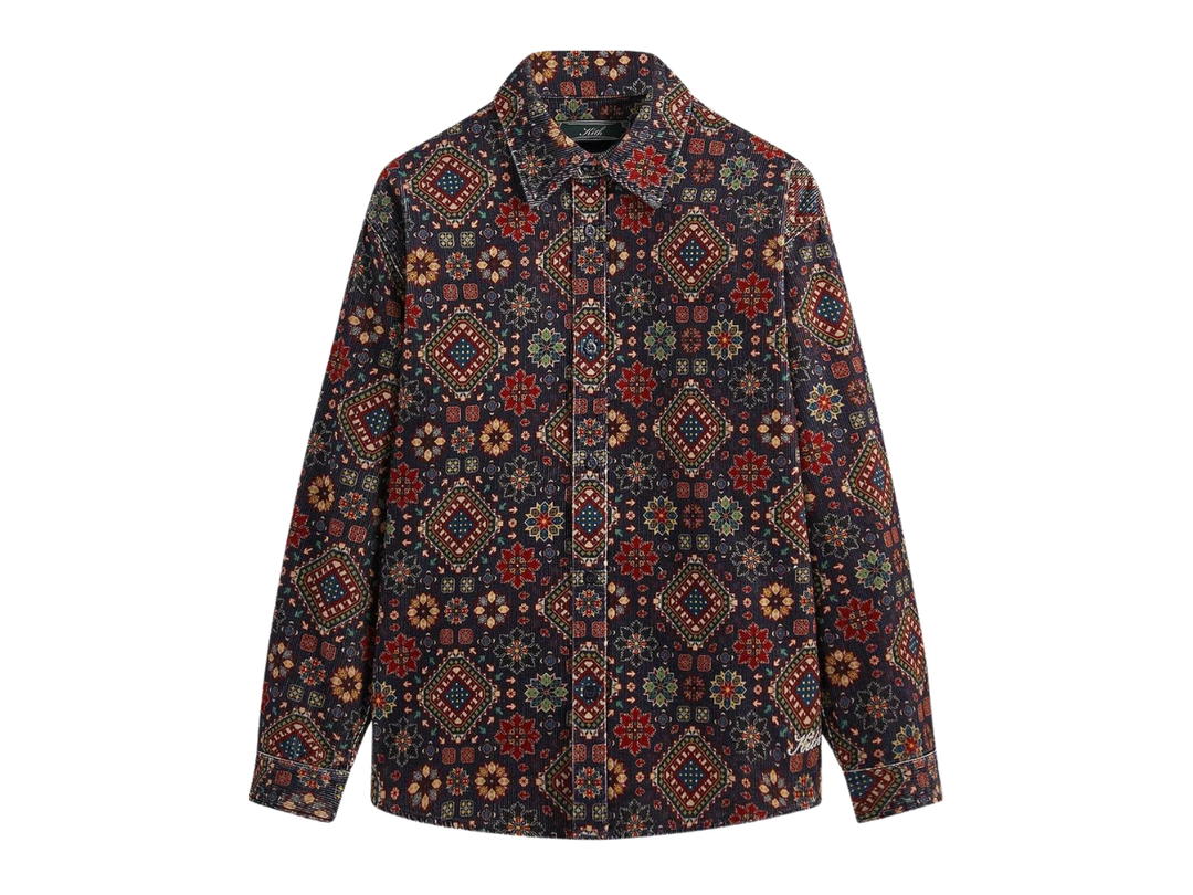 Kith Kith Printed Wide Wale Cord Apollo Shirt Ink