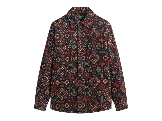 Kith Kith Printed Wide Wale Cord Apollo Shirt Ink - view 1