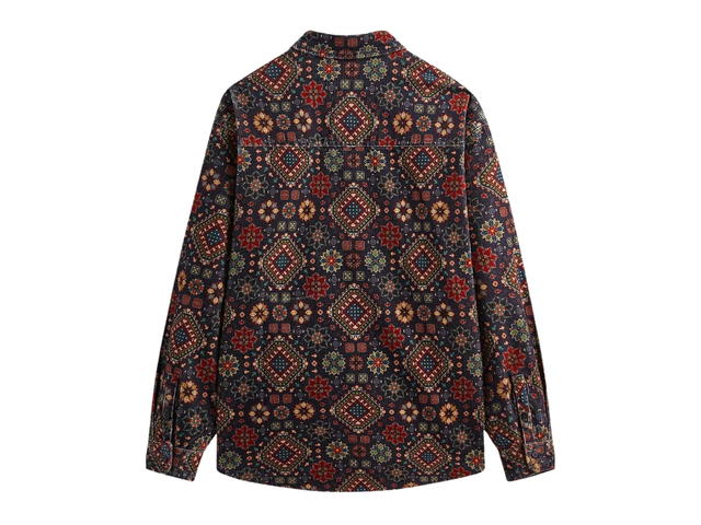 Kith Kith Printed Wide Wale Cord Apollo Shirt Ink - view 2