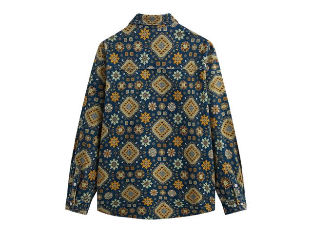 Kith Kith Printed Wide Wale Cord Apollo Shirt Soul - view 2