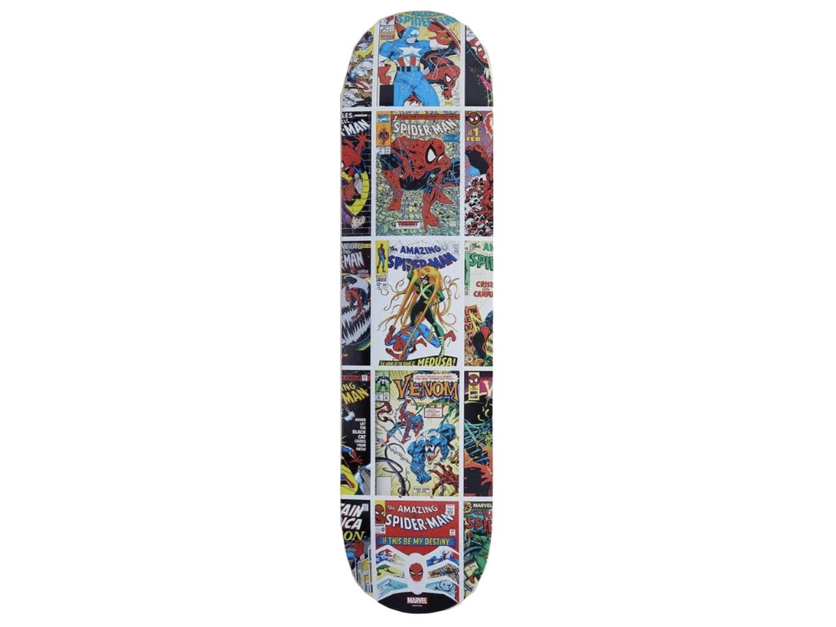Kith Kith Spider-Man Comic Covers Skateboard Deck