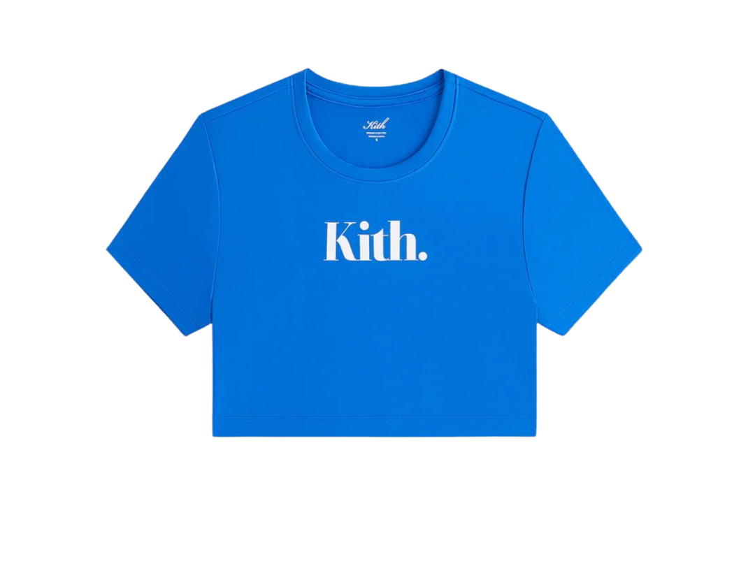 Kith Kith Women Misha Super Crop Tee - Laguna Kith Women Misha Super Crop Tee Laguna