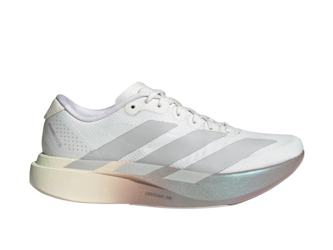 adidas adidas Adizero EVO SL Crystal White Grey Two Matt Purple Met (Women's)