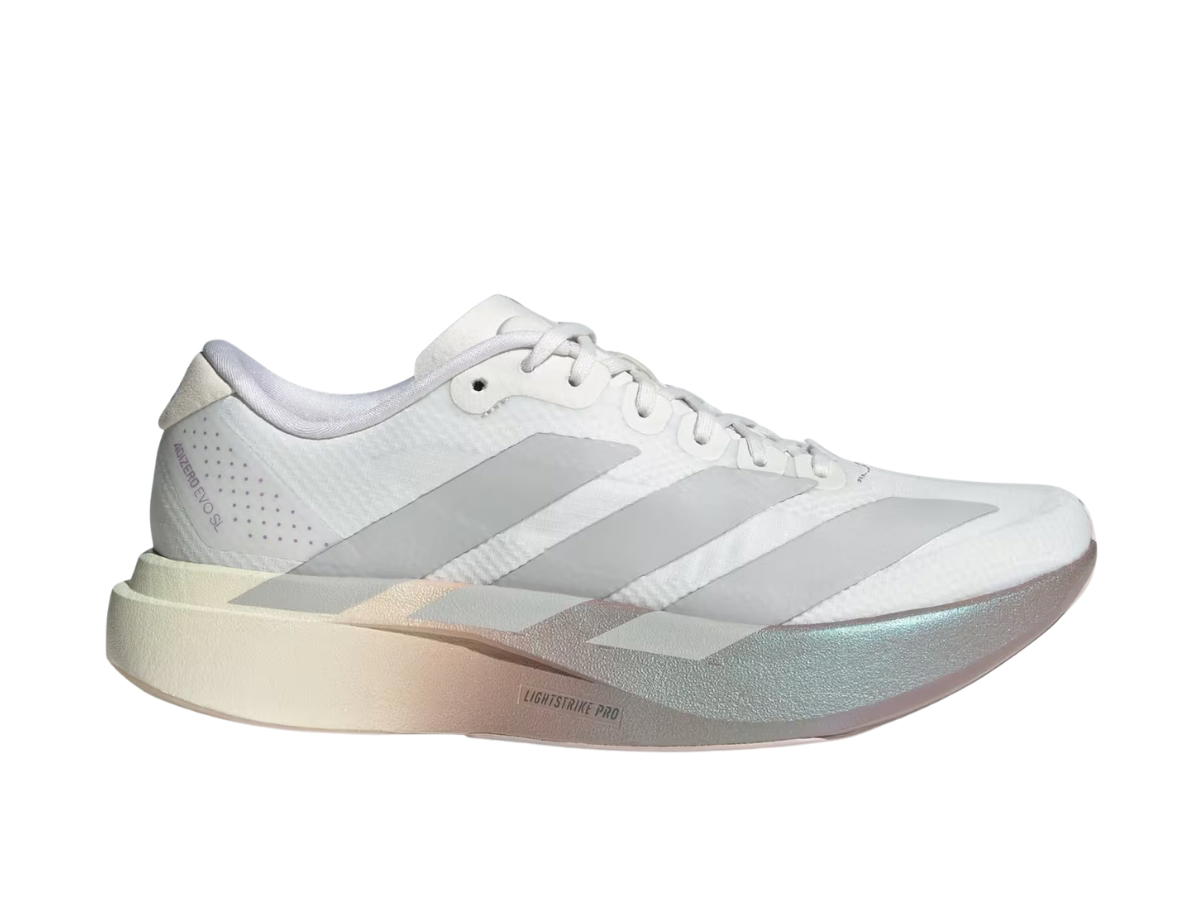 adidas adidas Adizero EVO SL Crystal White Grey Two Matt Purple Met (Women's)