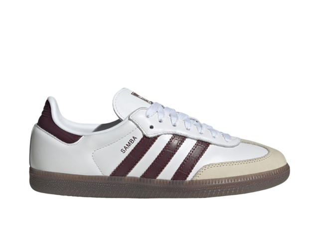 adidas adidas Samba OG Shoes Cloud White Maroon Gum (Women's) - view 1