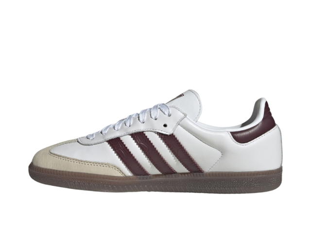 adidas adidas Samba OG Shoes Cloud White Maroon Gum (Women's) - view 2