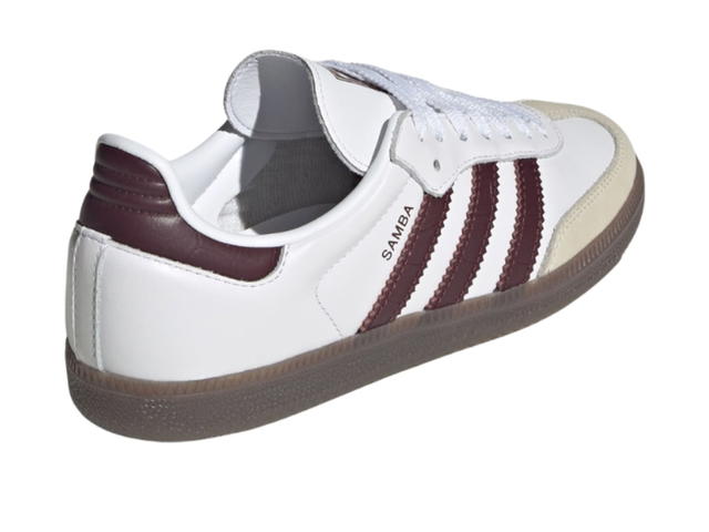 adidas adidas Samba OG Shoes Cloud White Maroon Gum (Women's) - view 3