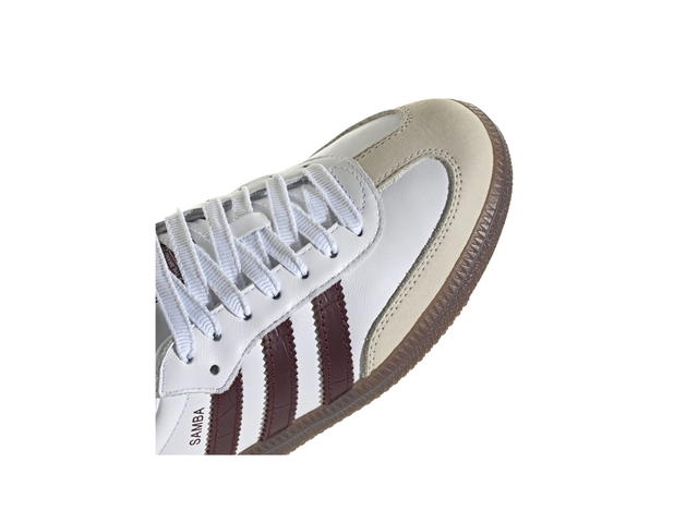 adidas adidas Samba OG Shoes Cloud White Maroon Gum (Women's) - view 5