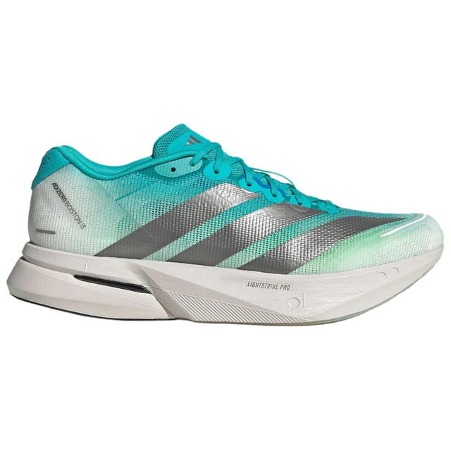 adidas adidas Adizero Boston 13 - Clear Water Green/Bright Metal Iron Gray/Light Gray - view 2