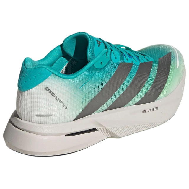 adidas adidas Adizero Boston 13 - Clear Water Green/Bright Metal Iron Gray/Light Gray - view 3