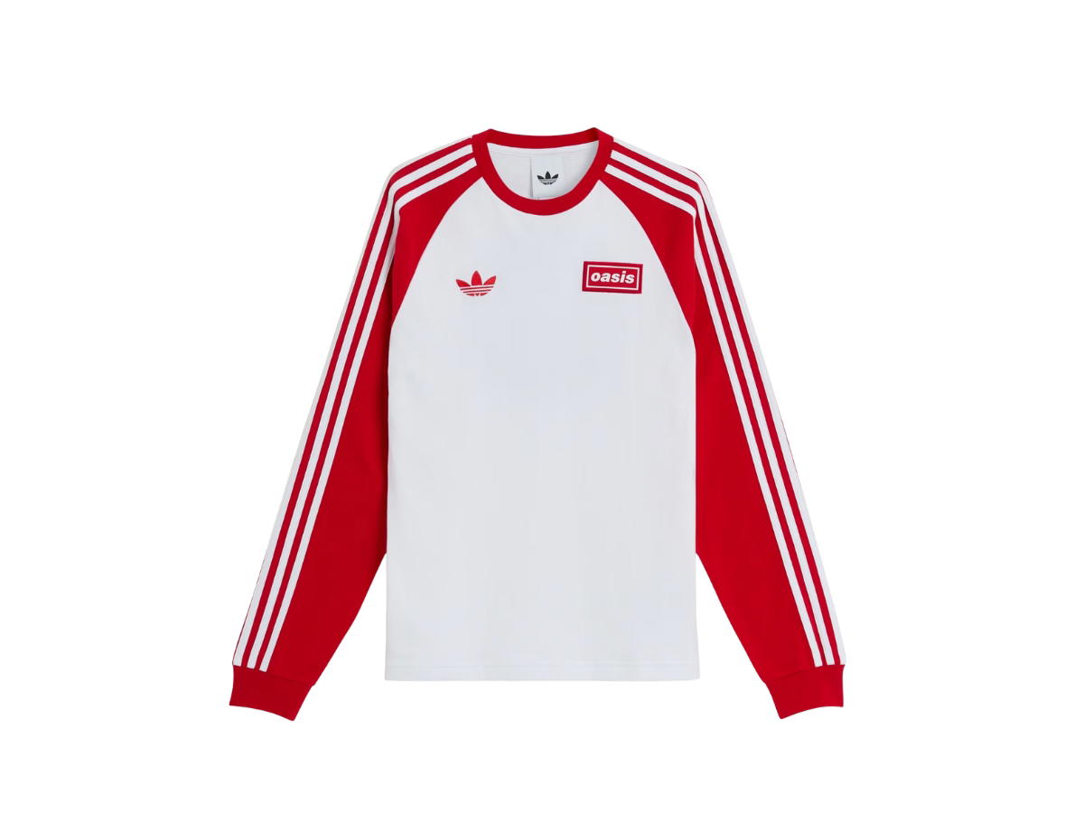 adidas adidas x Oasis Tour 3-Stripes Longsleeve Tee White