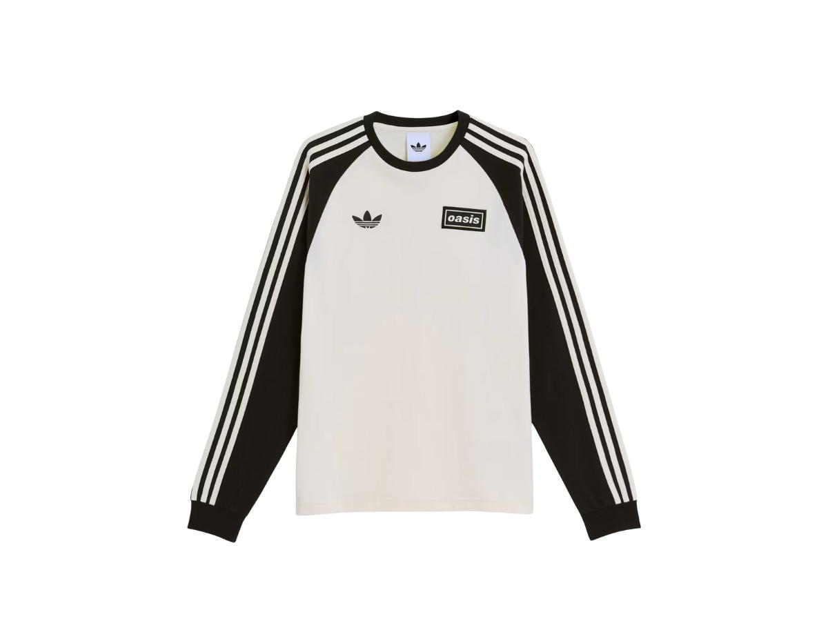adidas adidas x Oasis Tour 3-Stripes Longsleeve Tee Cream White