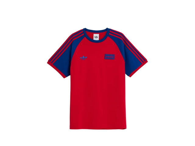 adidas adidas x Oasis Tour 3-Stripes Tee Better Scarlet - view 1