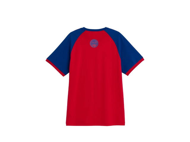 adidas adidas x Oasis Tour 3-Stripes Tee Better Scarlet - view 2