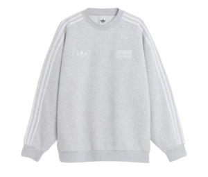 Buy adidas x Oasis Tour Oversized Crew Light Heather Grey at Sasom – Authentic and Ready to Ship