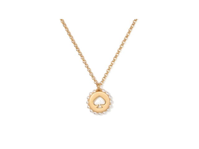 Kate Spade Kate Spade Pearl Halo Pendant Cream Gold - view 1