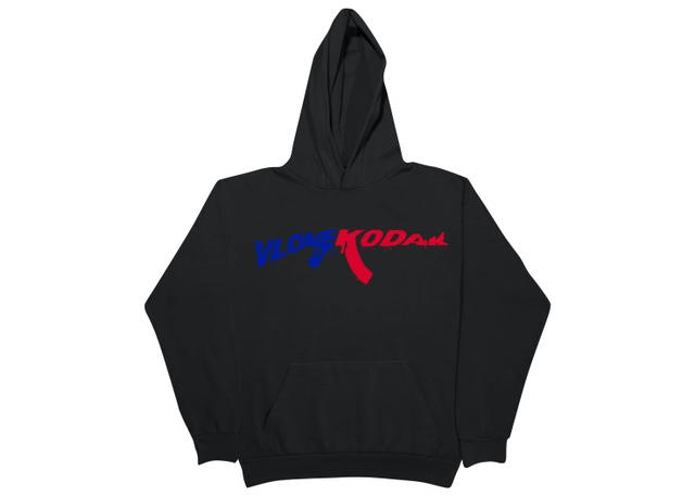 Kodak Black Kodak Black x Vlone 47 Hoodie Black - view 1