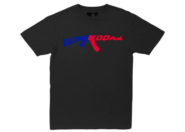Kodak Black Kodak Black x Vlone 47 T-shirt Black - view 1