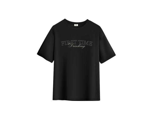 KOON KOON STUDIO KOON KOON เสื้อยืดทรงโอเวอร์ไซส์ รุ่น First Time Drinking | Oversize T-Shirt - view 1