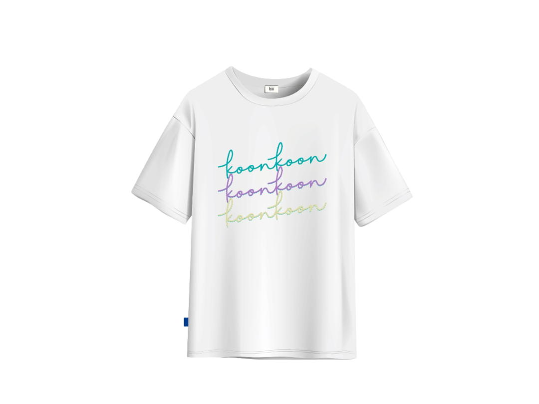 KOON KOON STUDIO KOON KOON เสื้อยืดทรงโอเวอร์ไซส์ รุ่น LOGO T-SHIRT V.1 | สีขาว