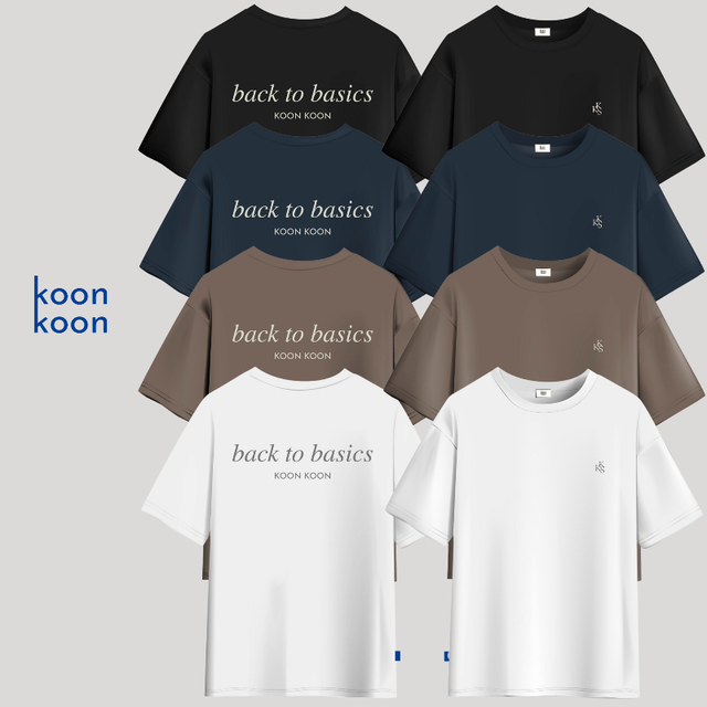 KOON KOON STUDIO KOON KOON เสื้อยืด รุ่น Back to basics ทรงโอเวอร์ไซส์ ไหล่ตกแบบพอดีไซส์ สีน้ำตาล - view 3