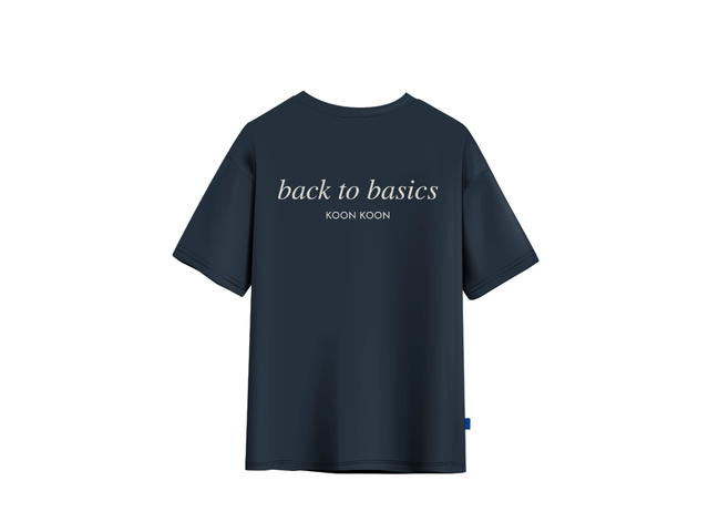 KOON KOON STUDIO KOON KOON เสื้อยืด รุ่น Back to basics ทรงโอเวอร์ไซส์ ไหล่ตกแบบพอดีไซส์ สีกรม - view 2