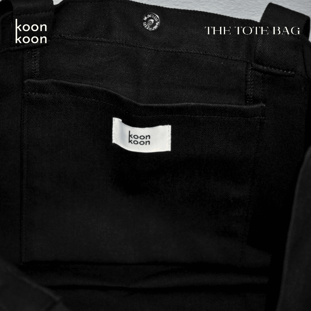 KOON KOON STUDIO KOON KOON The Tote Bag Original Logo สีดำ - view 3