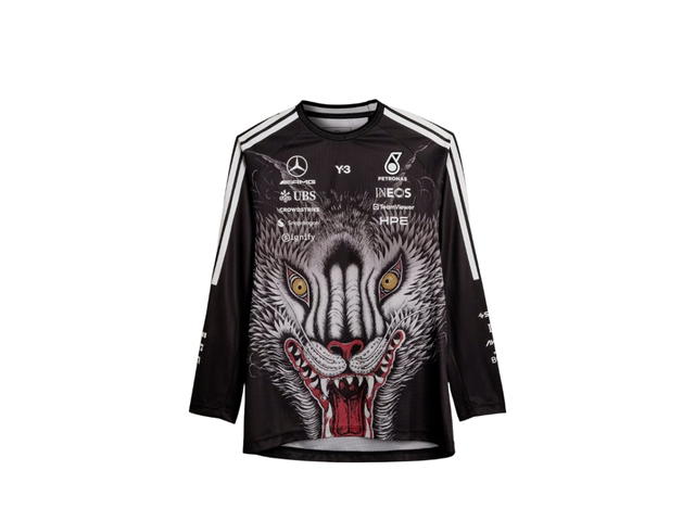 adidas adidas Y-3 Mercedes Driver Jersey Long Sleeve Black - view 1