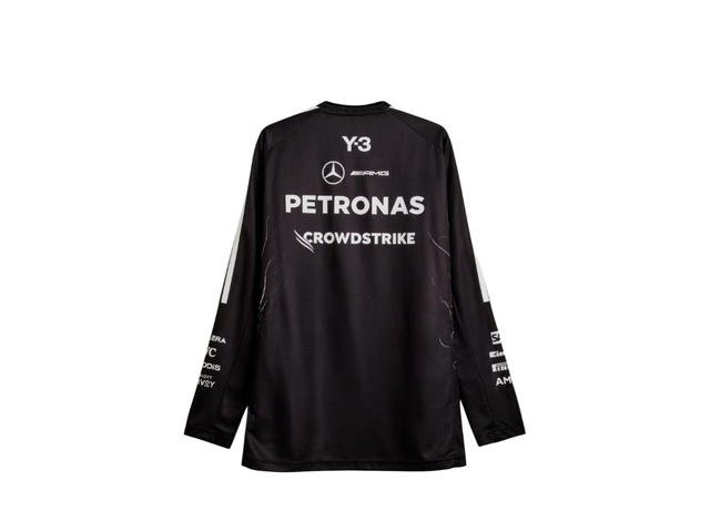 adidas adidas Y-3 Mercedes Driver Jersey Long Sleeve Black - view 2