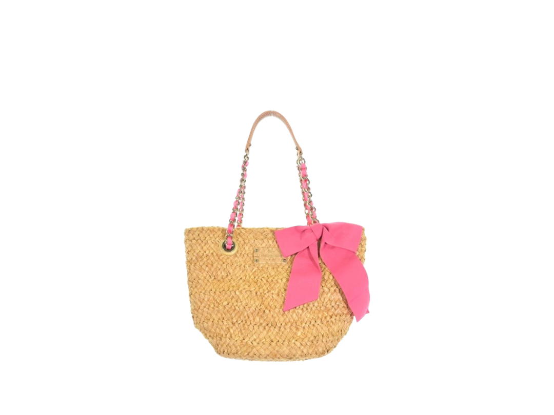 Katespade Katespade Kate Spade Raffia Bow Tote Raffia