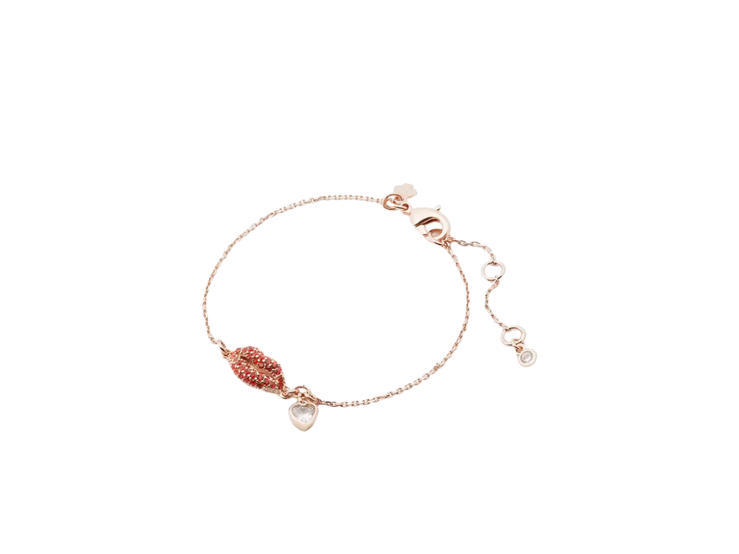 Katespade Katespade Kiss Kiss Lips Bracelet Bundle Rose Gold