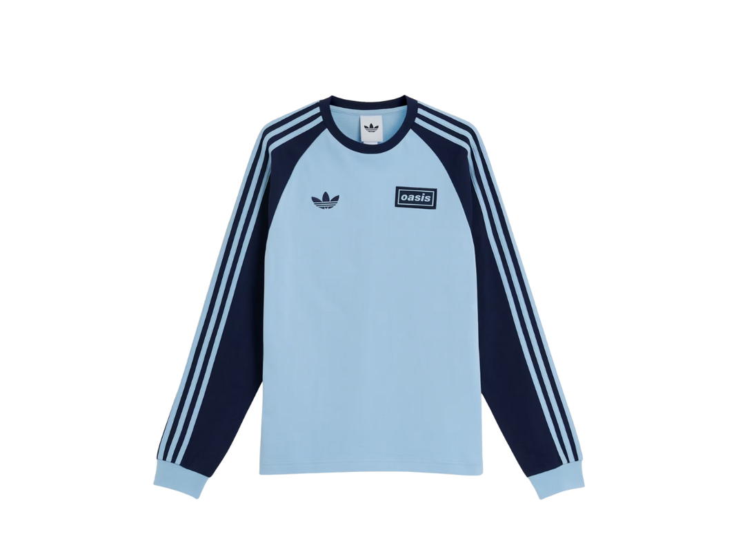adidas adidas x Oasis Tour 3-Stripes Longsleeve Tee Clear Sky Night Indigo