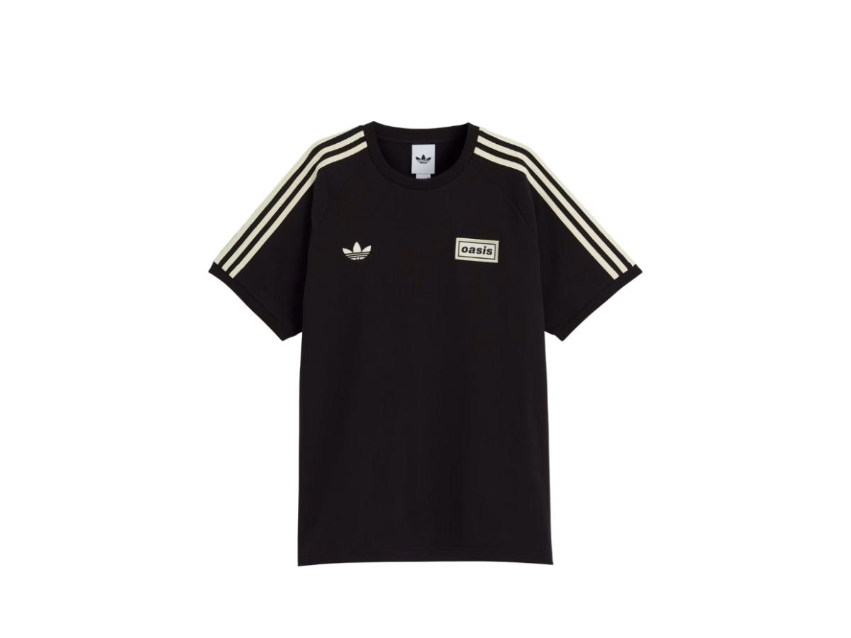 adidas adidas x Oasis Tour 3-Stripes T-Shirt Black