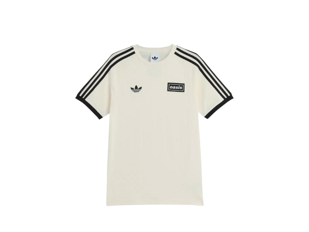 adidas adidas x Oasis Tour 3-Stripes T-Shirt Cream White