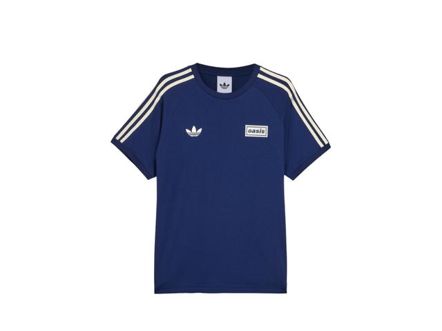adidas adidas X Oasis Tour 3-Stripes T-shirt Night Indigo Cream White - view 1