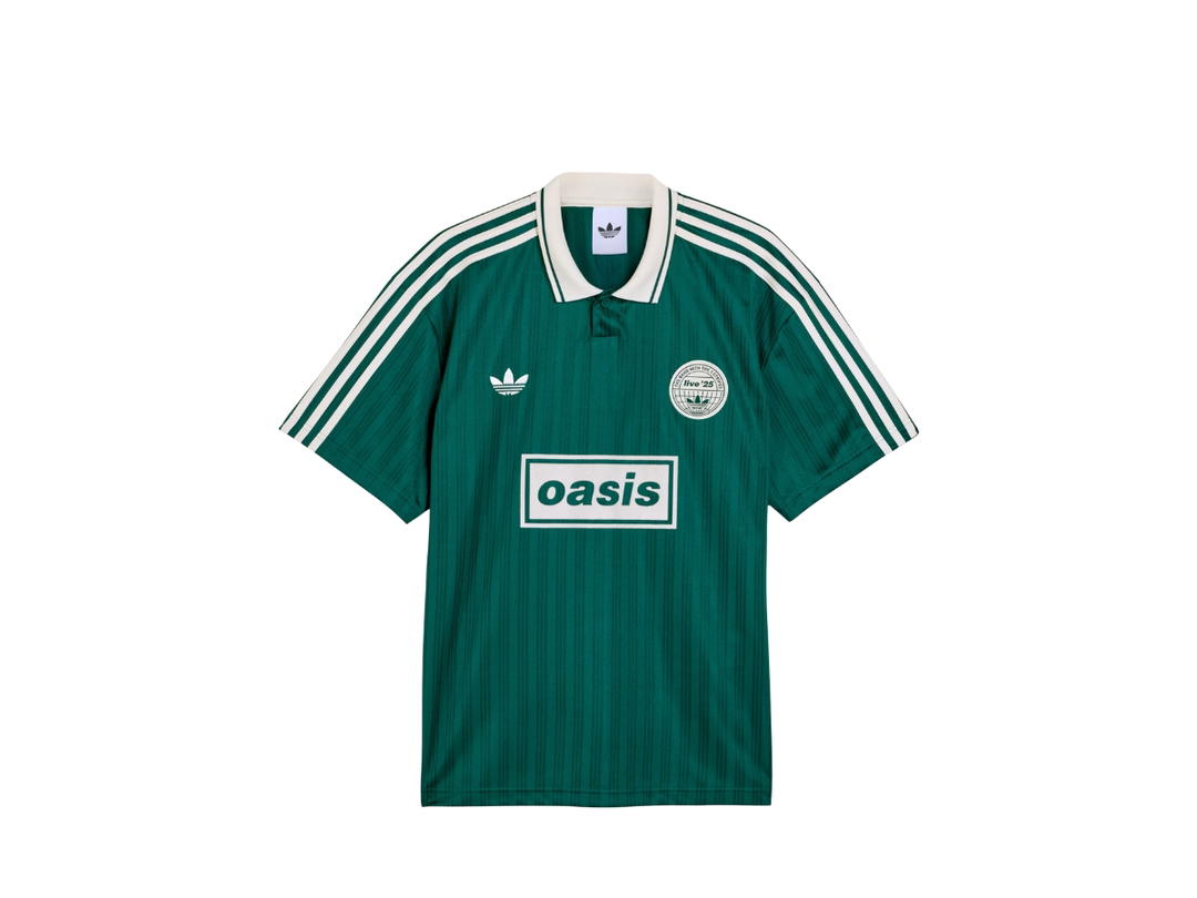 adidas adidas X Oasis Tour Jacquard Jersey Collegiate Green Cream White
