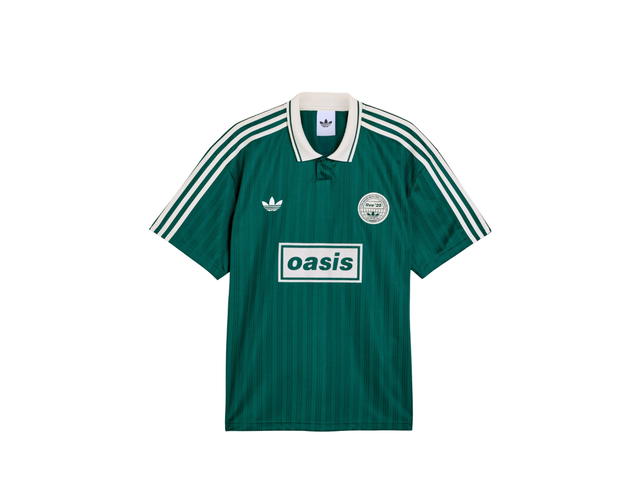 adidas adidas X Oasis Tour Jacquard Jersey Collegiate Green Cream White - view 1