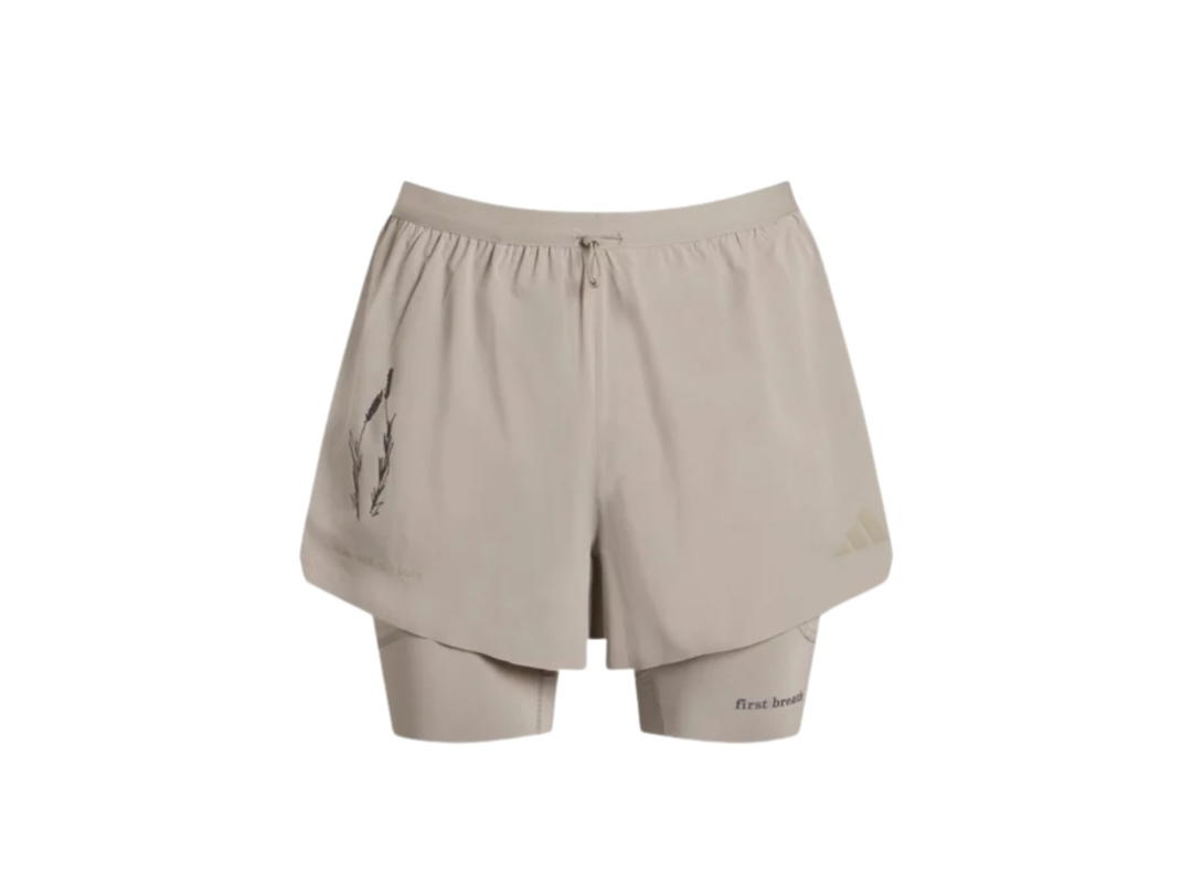 adidas adidas Running x Song For The Mute 2 in 1 Shorts Putty Beige