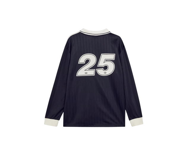 adidas adidas X Oasis Tour Jacquard Stripe Jersey Long Sleeve Black Cream White - view 2