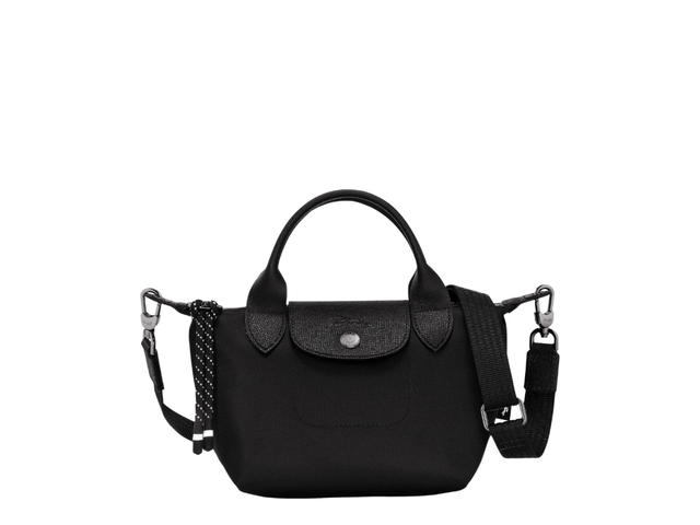 Longchamp Longchamp Le Pliage Energy Handbag XS In Recycled Polyamide Canvas With Silver Color Hardware Black - view 1