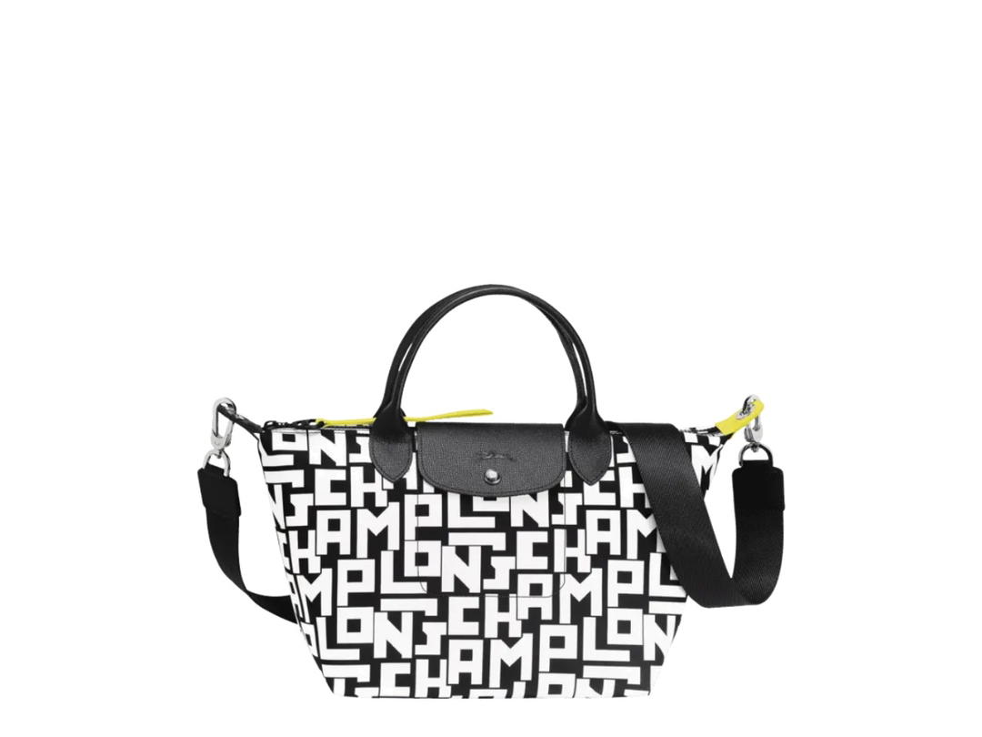 Longchamp Longchamp Le Pliage LGP Top Handle Bag S Black White