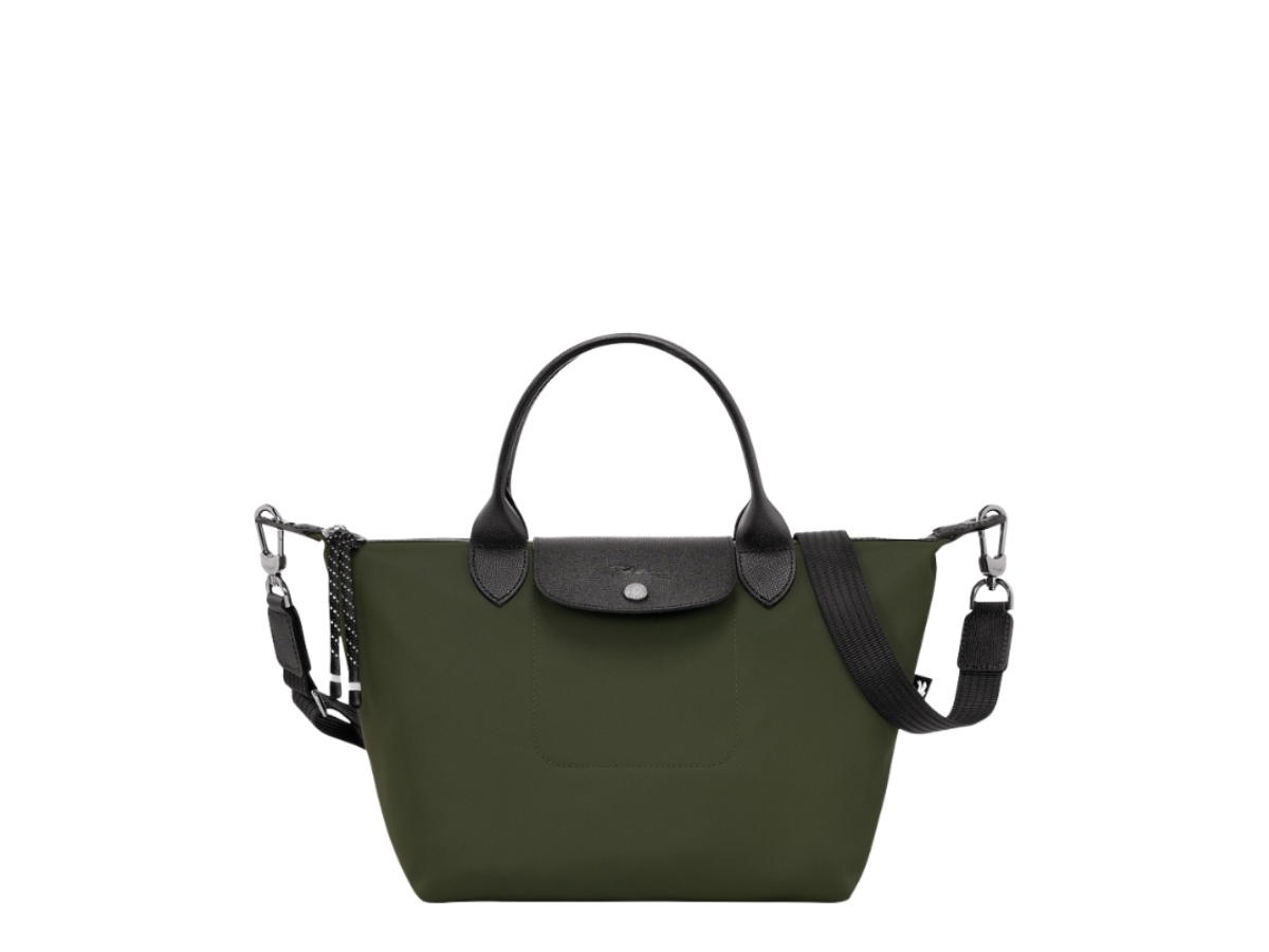 Longchamp Longchamp Le Pliage Energy S Handbag In Khaki Recycled Canvas
