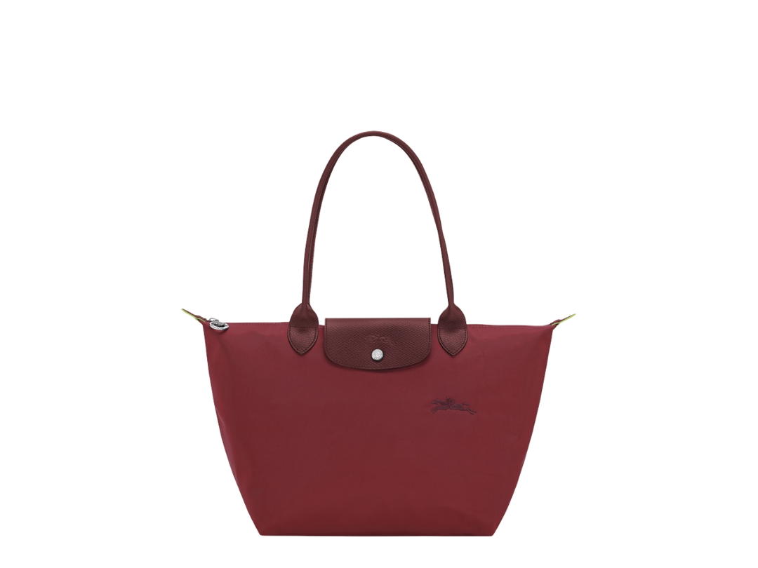 Longchamp Longchamp Le Pliage Green M Tote Bag Pomegranate