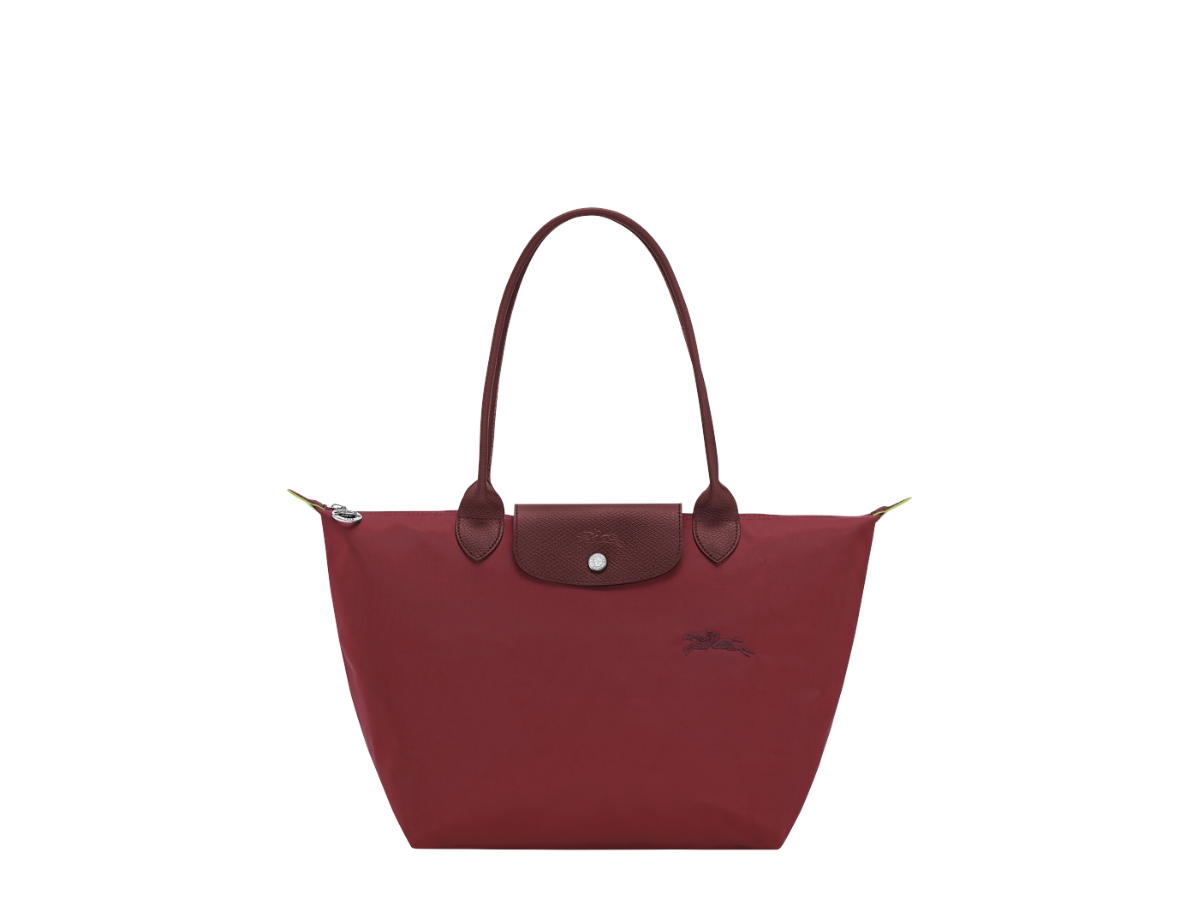 Longchamp Longchamp Le Pliage Green M Tote Bag Pomegranate
