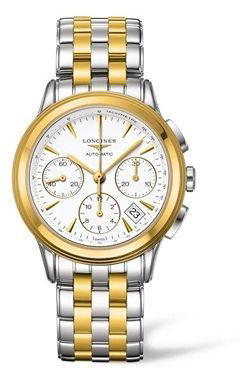 Longines Longines Flagship Chronograph Two Tone White