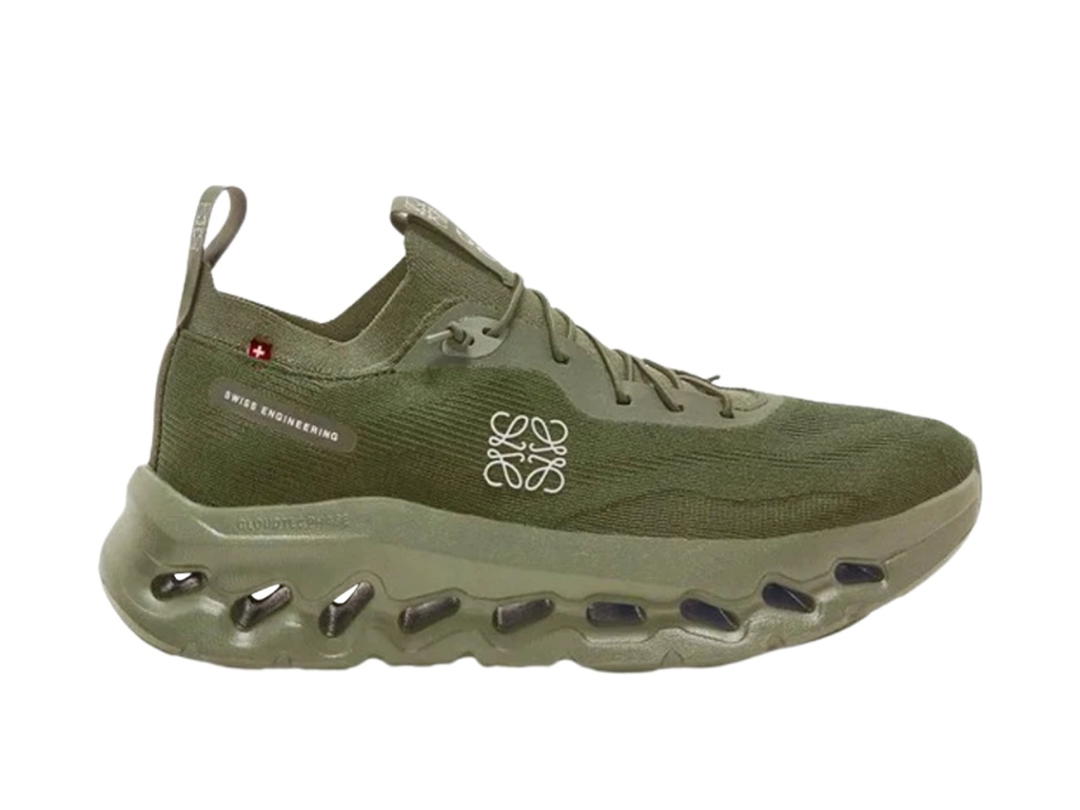 Loewe On x Loewe Cloudtilt Low Top Casual Shoes Women's Army Green