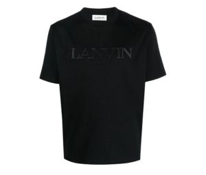 Buy Lanvin Logo Crewneck T-Shirt Black at Sasom – Authentic and Ready to Ship
